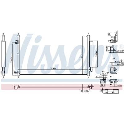 Condensator, airconditioning NISSENS 941234