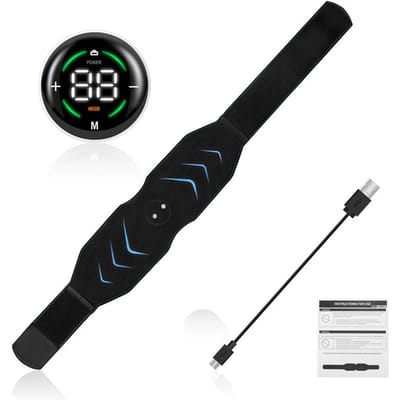 EMS Spierstimulator Buikspieren Buiktrainer Toning Riem USB Oplaadbaar Lichaam Buik Gewichtsverlies Thuisgym Fitnessapparatuur Unisex blauw