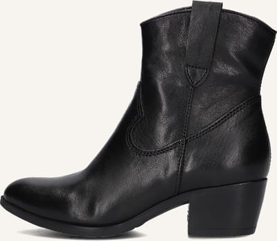 Omoda Dallas Enkellaarsjes - Enkelboots met rits - Dames - Zwart - Maat 38