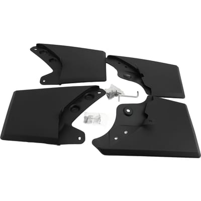 4 STUKS Auto Spatlappen Zwart Spatschermen Wiel Spatborden Flexibele Spatborden Kit met Hardware black