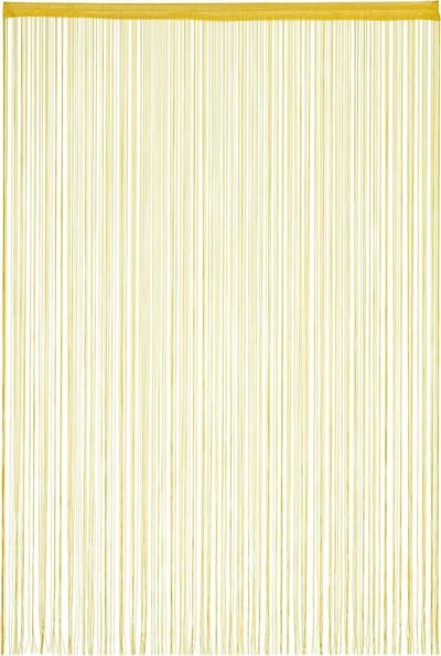 Vliegengordijn Draadgordijn 145 x 245 cm trekkoord in te korten - deuren ramen - wasbaar - goud