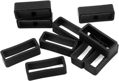 10 Stuks Siliconen Horlogeband Lussen, Veilige Ringen voor 22mm Horlogebanden, Rubber Stopringen voor Horlogebanden, Ideaal voor Sport en Activiteiten