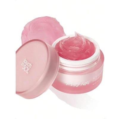 Touch in SOL Icy Sherbet Primer 30ml Base Hydratante Pour le Visage Pour Peau Sèche Grasse Minimiseur de Pores Rides Soie Formule Gel Rafraîchissante Sans Silicone Sans Huile pink