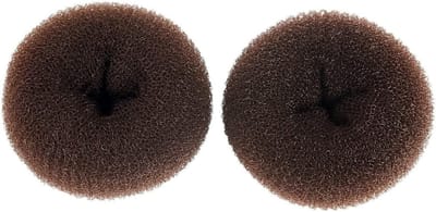 Extra grote ringstijl haarbroodjesvormer voor dik en lang haar, Chignon donut voor dames (10,9 cm)