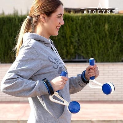 Walk & Weight Gewichtsmanchetten met Handgrepen (pak van 2) - Home Fitness