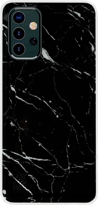 ADEL Siliconen Back Cover Softcase Hoesje Geschikt voor Samsung Galaxy A32 (5G) - Marmer Zwart