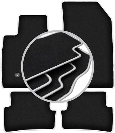 CARLUX-SILVER automatten voor: Renault Clio III Grandtour, stationwagen, hatchback (2005-2012)