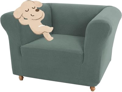 Hoogwaardige Rekbare Sofa Hoes voor 1 Zitter - Antislip Spandex Bescherming voor Huisdieren - Meubelbescherming en Stijlvolle Decoratie (Groen)