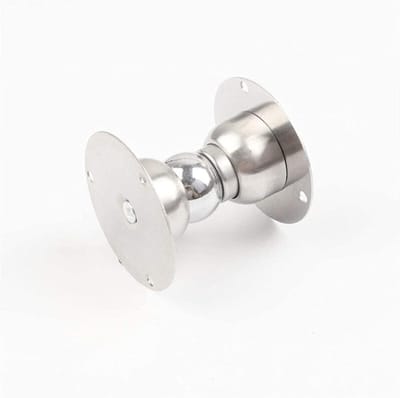Magnetische Deurstopper - Deurvanger Geluidloos - Deuren Dempen - Roestvrij Staal - 60 mm - Zilver