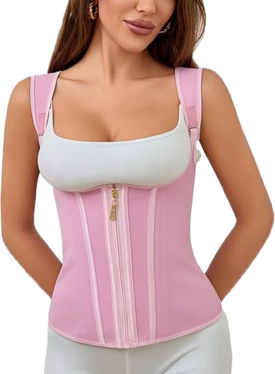 Hoogwaardige Hoge Taille Corset Shapewear voor Vrouwen - Buikcontrole, Taille Shaper en Latex Trainer met Rits en Gesp Sluiting