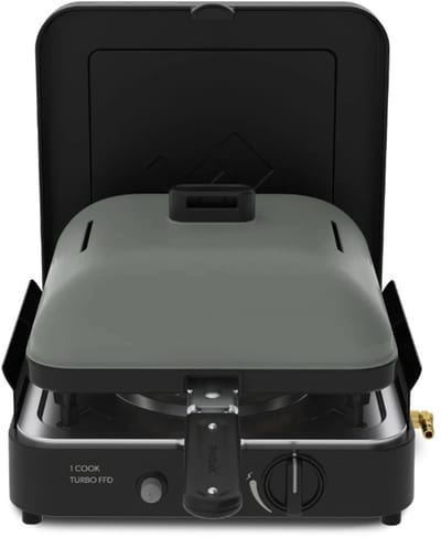 Cadac 1 Cook Turbo PRO FFD Combo - Kooktoestel - Binnen en buiten gebruik - Turbobrander - Inclusief bakplaat- 30mbar