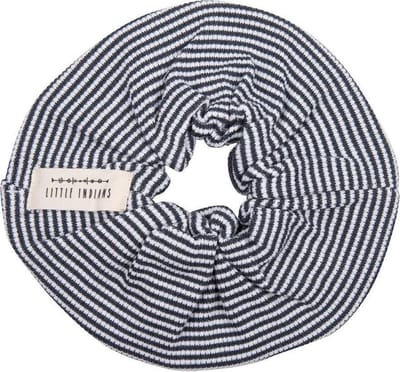 Little Indians Scrunchie Meisjes 8,5 Cm Katoen Wit/blauw