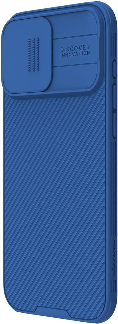 Nillkin CamShield Magnetisch Hoesje Geschikt voor Apple iPhone 16 Pro Max - Compatibel met MagSafe - Camera Slider Back Cover - Extra Camera Bescherming - Blauw