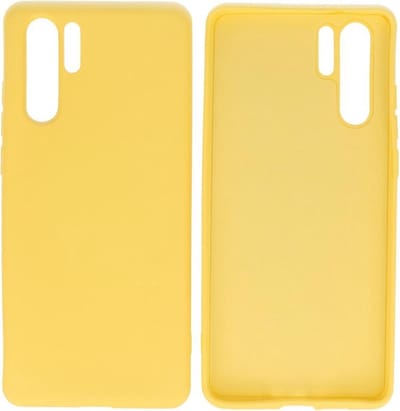Bestcases Fashion Telefoonhoesje Backcover Huawei P30 Pro - Geel