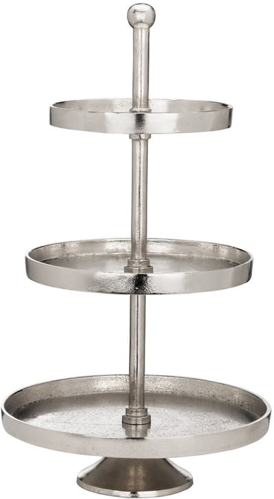 Etagere x- Babirik Nikkel 29.5x51cm - 3 laags - Diameter: 29.50 cm - VI Online Products