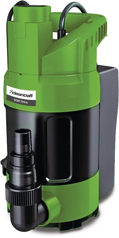 Dompelpomp met automatische start/stop voor helder water capaciteit 13980 l/h opvoerhoogte 8 m 0,75 kW 230 V Cleancraft SCWP 7014A