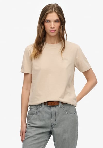 Dames-T-shirt Superdry Essential Logo Emb