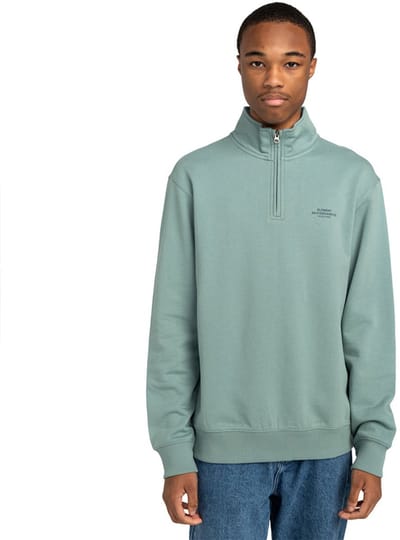 Element Skateboard Sweatshirt Met Halve Rits Groen M Man