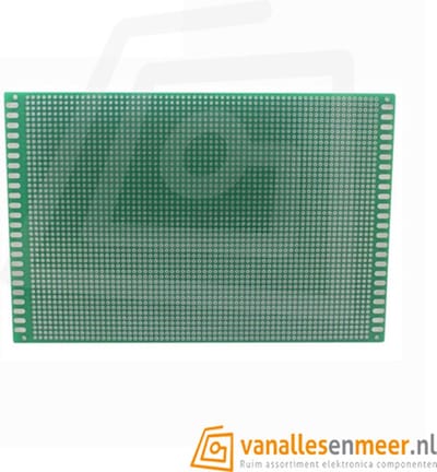 Prototyping board 12x18cm (46x64gaats) PCB dubbelzijdig