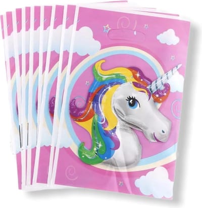 Uitdeelzakjes Unicorn roze 20 Stuks - Traktatie zakjes voor Uitdeelcadeautjes - Uitdeelzakjes Kinderfeestje - Kinderen