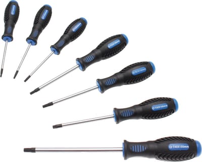 BGS Schroevendraaierset T-profiel (voor Torx) met boring T10 - T40 7-delig - 7841