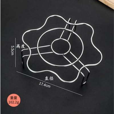 Support de cuisson à la vapeur en acier inoxydable épaissi, support de cuisson à la vapeur, fournitures de chauffage de cuisine, support à œufs cuits à la vapeur, ustensiles de cuisine, support de cuisson à la vapeur gray