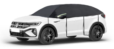 Walser Dekzeil voor auto All Weather - autozeil halve garage Maat 7 SUV/VAN zwart