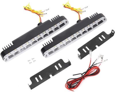 LED Dagrijverlichting Dubbele Kleur met Knipperlicht Functie voor Auto
