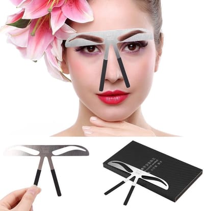 Perfecte wenkbrauw sjablonen voor microblading, wenkbrauwvorm en precisie meetinstrumenten