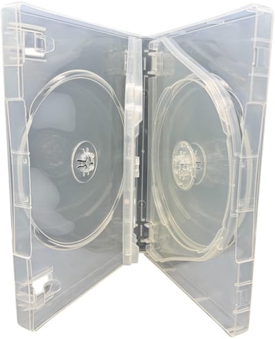 Allecto - CD DVD Multicase - 5 Disc Houder - Super Clear - 27mm Spine - Ideaal voor Opslag - Transparant - Geschikt voor DVD's - Formaat voor 5 discs
