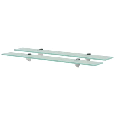 vidaXL - Schappen - zwevend - 2 - st - 70x10 - cm - 8 - mm - glas