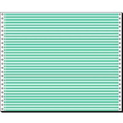 Schäfer Shop Select Computer-kettingpapier, 1-voudig groen gelinieerd, 2000 stuks