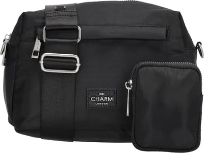 Charm London Odeon Crossbody Schoudertas met Etui Trendy - Zwart