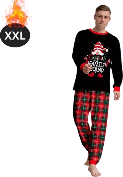 Bovista Kerst Pyjama - Heren - Kerstpyjama - Mannen - Slaapkleding Volwassenen - Set - Broek - Shirt - Christmas - Maat XXL