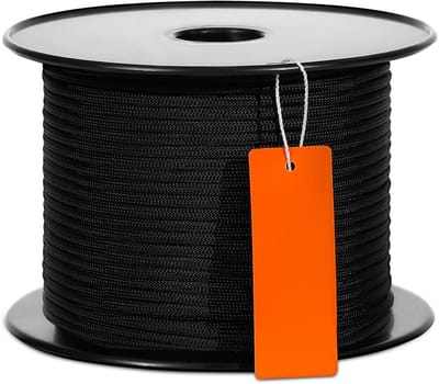 Gevlochten Nylon Touw, 3/16 Inch X 250 Voet, 720 Pond, Veelzijdig Inzetbaar voor Buitengebruik