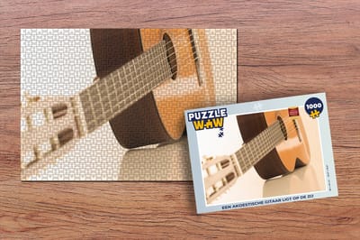 Puzzel Een Akoestische gitaar ligt op de zij - Legpuzzel - Puzzel 1000 stukjes volwassenen