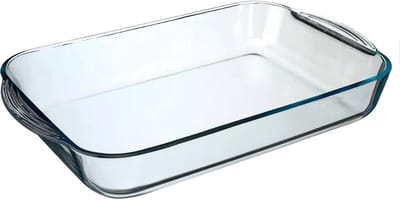 Secret de Gourmet - Ovenschaal rechthoek - Transparant glas - 40 x 25 cm - 6 liter