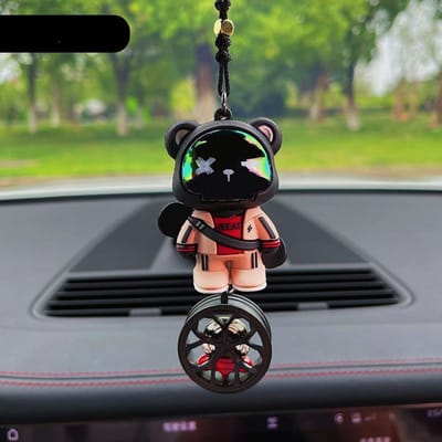 Pendentif de voiture en forme d'ours à la mode, créatif, mignon et exquis, décoration de voiture, accessoires exquis