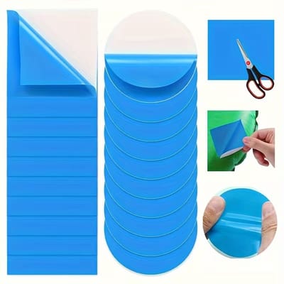 KZQ Zelfklevende Zwembad Reparatiepatches 20 Stuks Pvc Set Voor Onderwatergebruik Waterbedden En Opblaasboten Ronde En Vierkante Pleisters