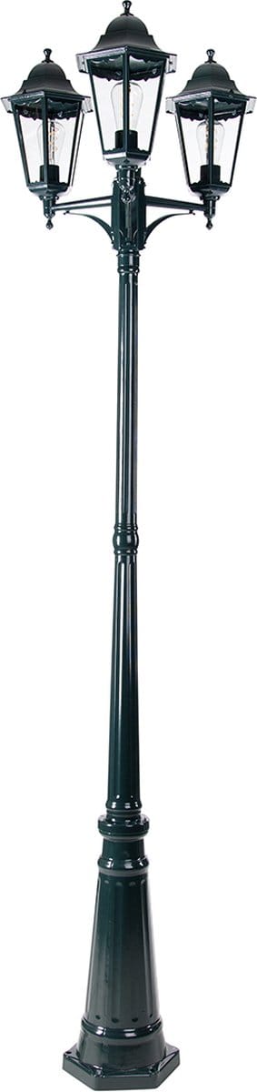 QAZQA new orleans - Klassieke Staande Buitenlamp | Staande Lamp voor buiten - 3 lichts - H 223 cm - Groen - Buitenverlichting