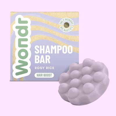 Wondr Shampoo Bar - Rosy Rice - Haargroei & Volume - 55g Duurzame Soap Bar - Aanbevolen door Apothekers