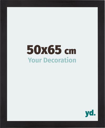 Your Decoration - Fotolijst 50x65 cm - MDF - Zwart Houtnerf - Mura