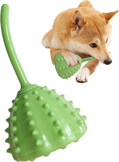 Hondensnackbal - Interactief Hondenspeelgoed - Langzaam Eten Bevorderen - Knaagbestendig Ontwerp - 167 x 9 x 94 cm - Groen