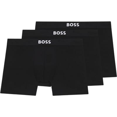 Boss Boxershorts van polykatoen voor heren (set van 3) (Zwart)