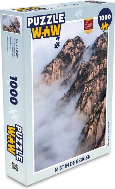 Puzzel Mist in de bergen - Legpuzzel - Puzzel 1000 stukjes volwassenen