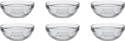 Duralex Stapelbare glazen kom Ø 9x3,7cm-12,5cl - Set van 6
