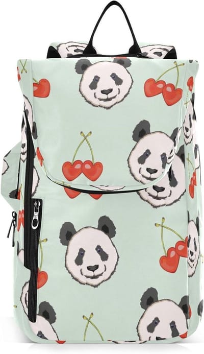 Sporttas Rugzak - Tennistas Badminton Tas - Sporten en Reizen - Waterbestendig Polyester - Grote Capaciteit - Panda Patroon