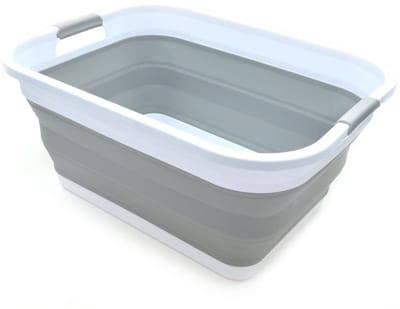 VELTRR® Heupwasmand - Wassorteerder - Wasbox - Wasmand - Grijs