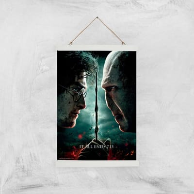 Harry Potter and the Deathly Hallows Part 2 Giclee Art Print - A3 - White Hanger