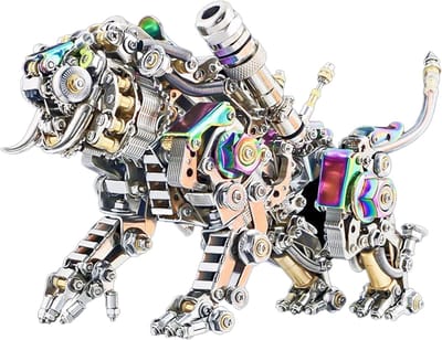 Metalen 3D Modelbouwpakket Tijger – 900+ Onderdelen – Beweegbare Miniatuur – DIY Bouwset voor Volwassenen